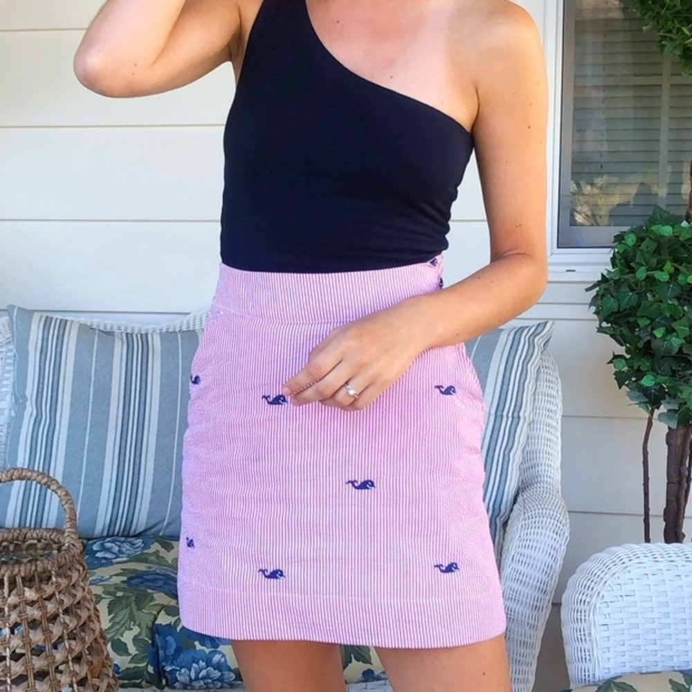 Seersucker Whale Skirt